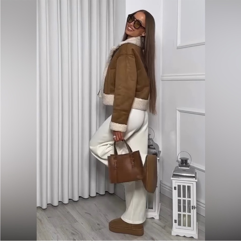 ZARA DOUBLE-FACED BIKER JACKET - Picture 11 of 16